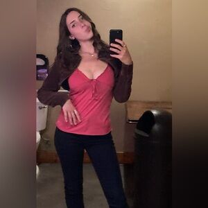 Y2K hot pink Hollister tank top